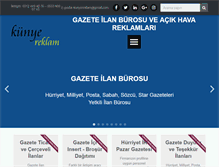 Tablet Screenshot of kunyereklam.com